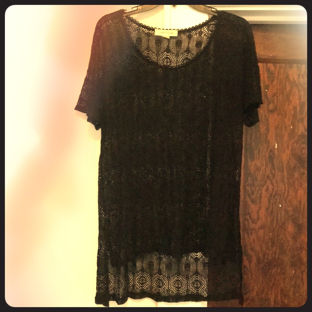 Black lace top